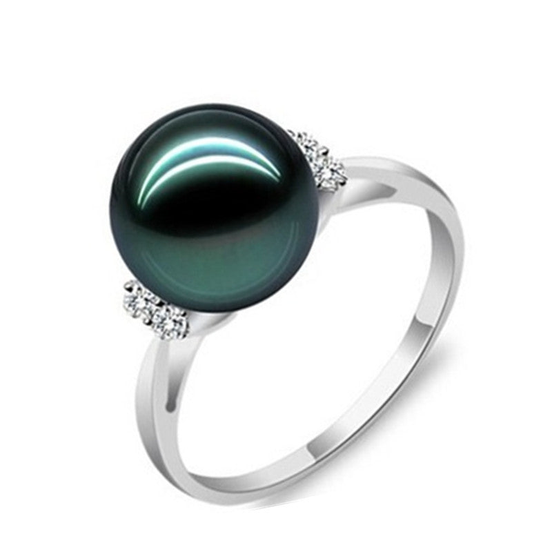 Natural freshwater pearl ring personality opening