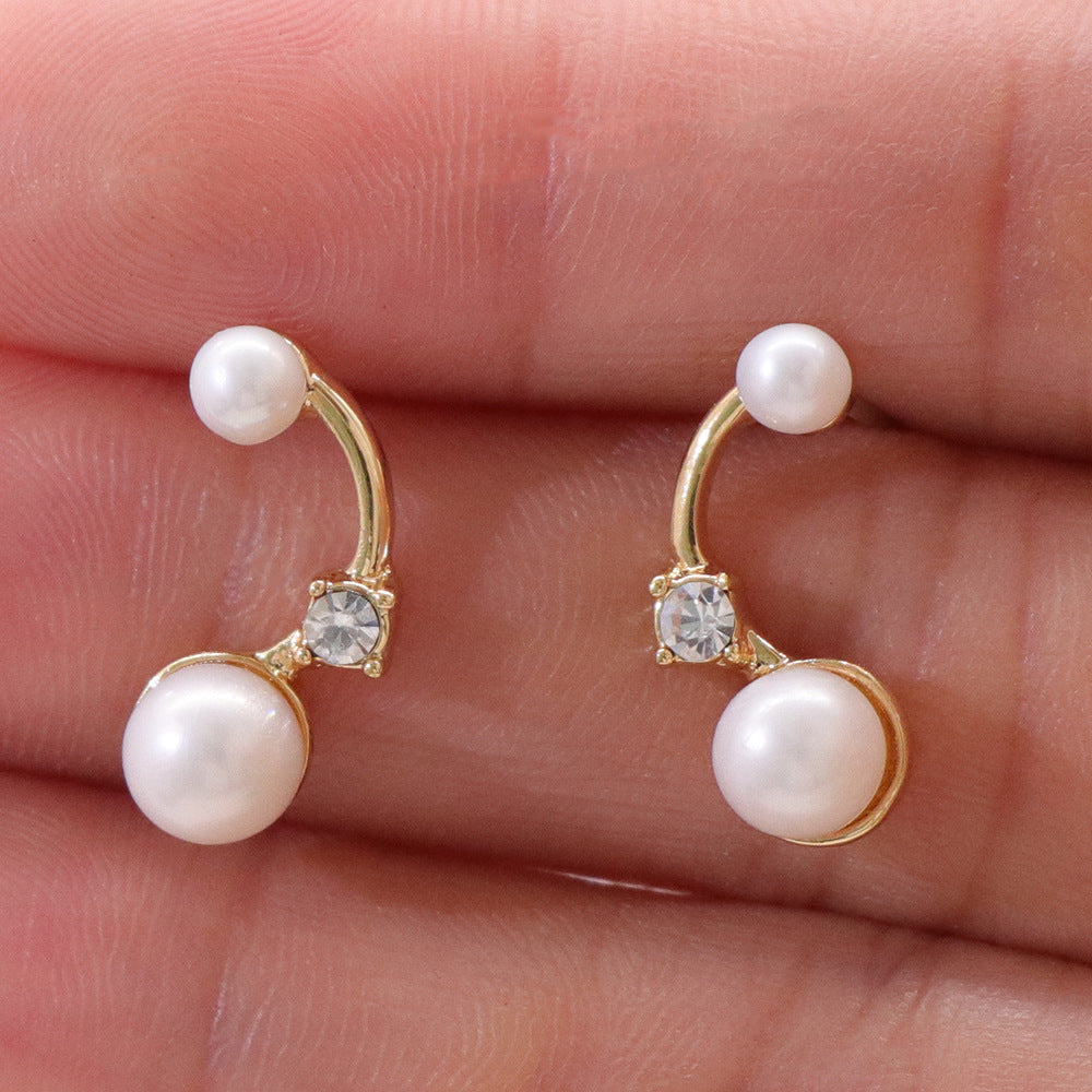 Jewelry Set Copper Plated Real Gold Freshwater Pearl Ring