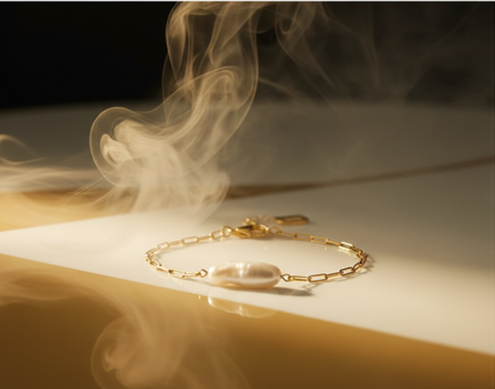 Baroque real pearl bracelet