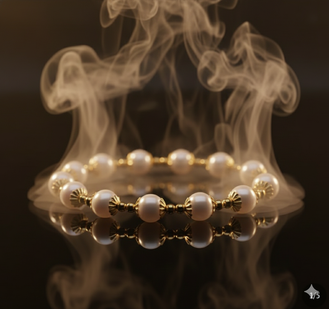 Real Freshwater Round Pearl Bracelet For Women Natural Pearl