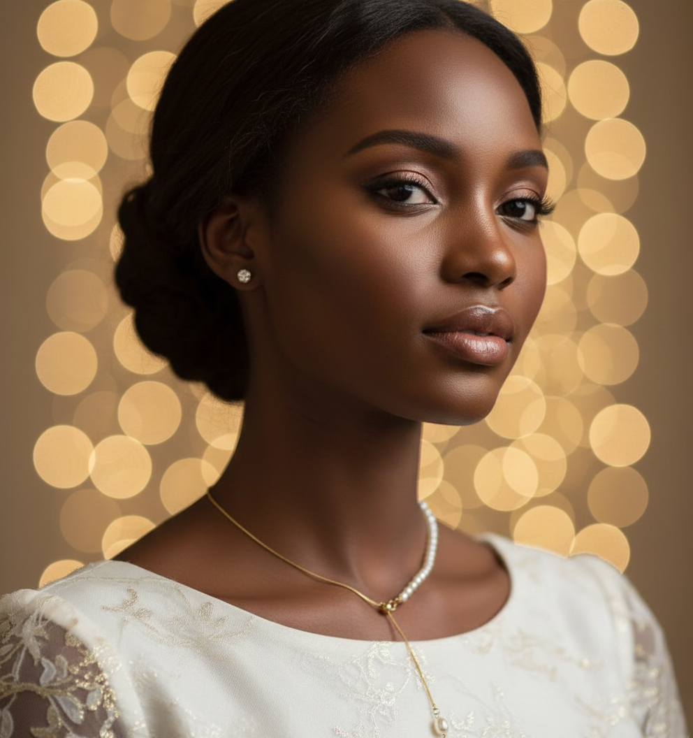 Natural Freshwater Pearl Panel Necklace