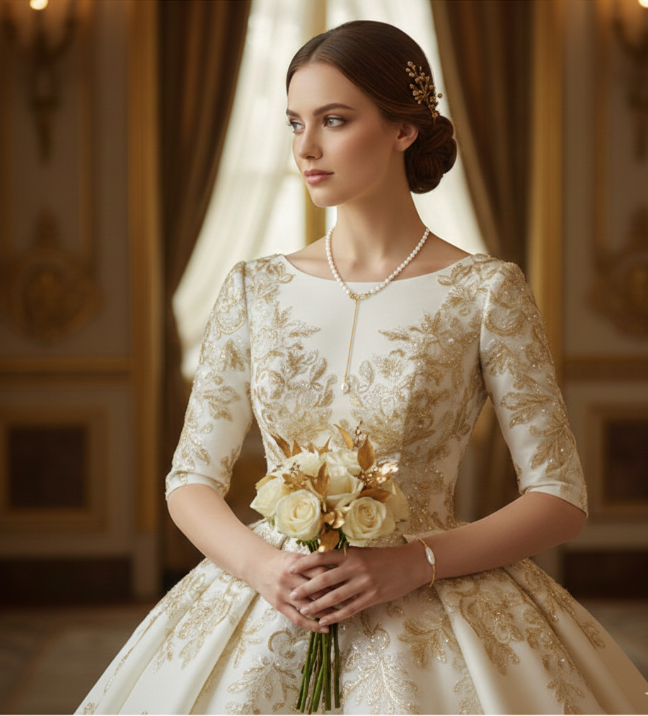 Natural Freshwater Pearl Panel Necklace