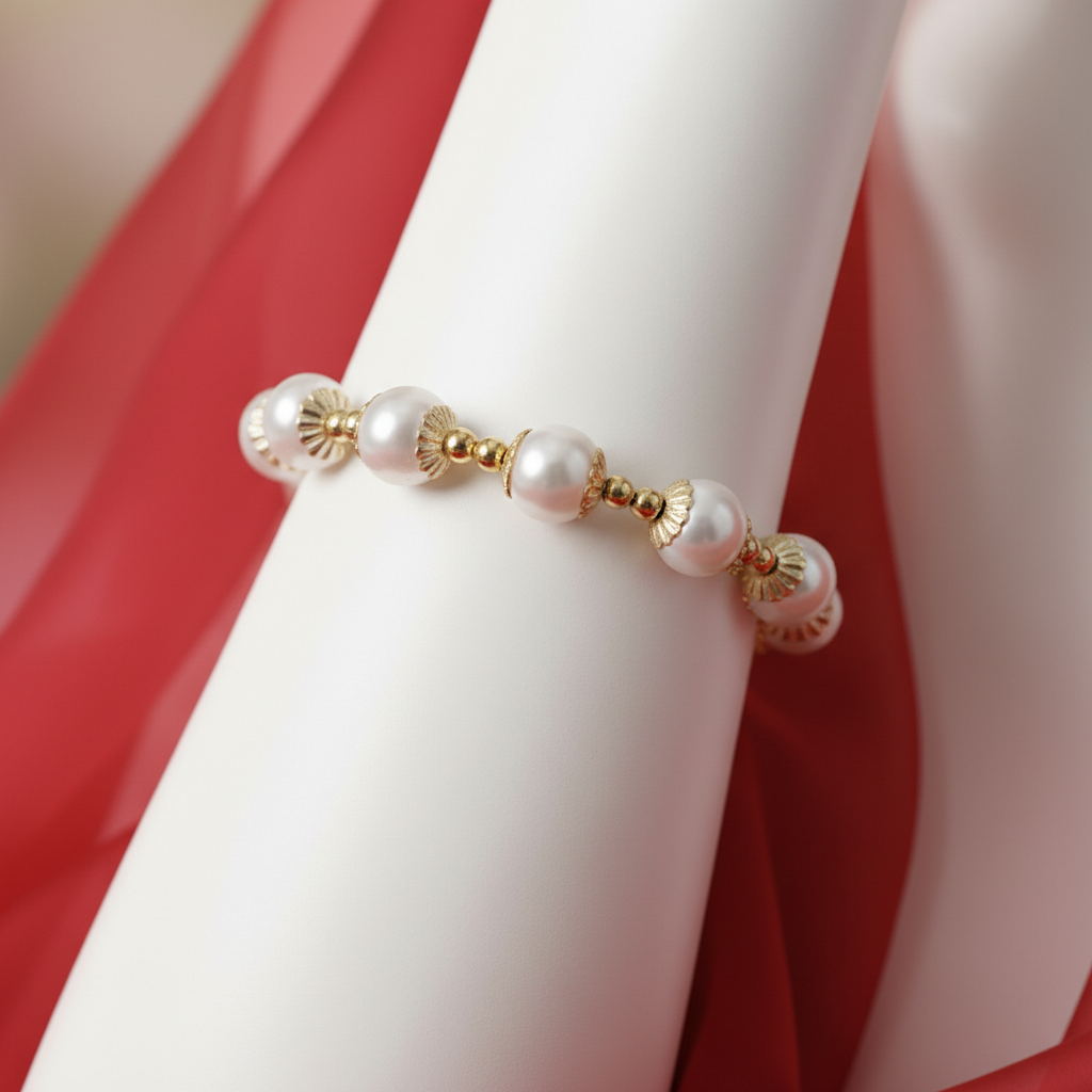 Real Freshwater Round Pearl Bracelet For Women Natural Pearl