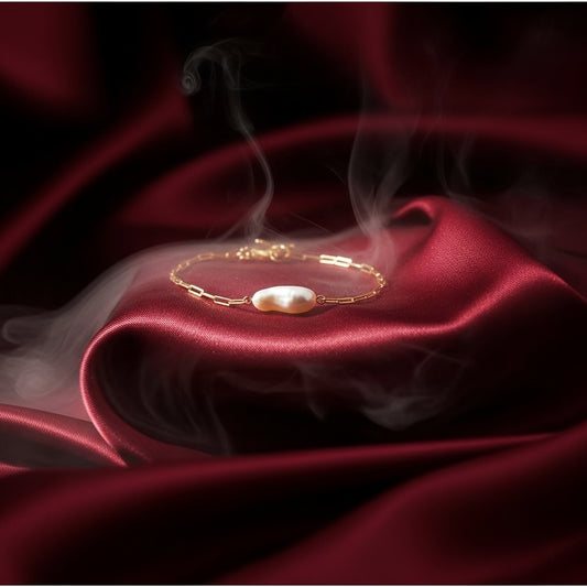 Baroque real pearl bracelet